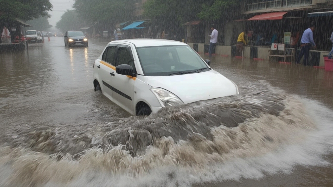 दिल्ली‑एनसीआर में दशहरे के रावण दहन पर भारी बारिश, इमिड ने दी येलो अलर्ट